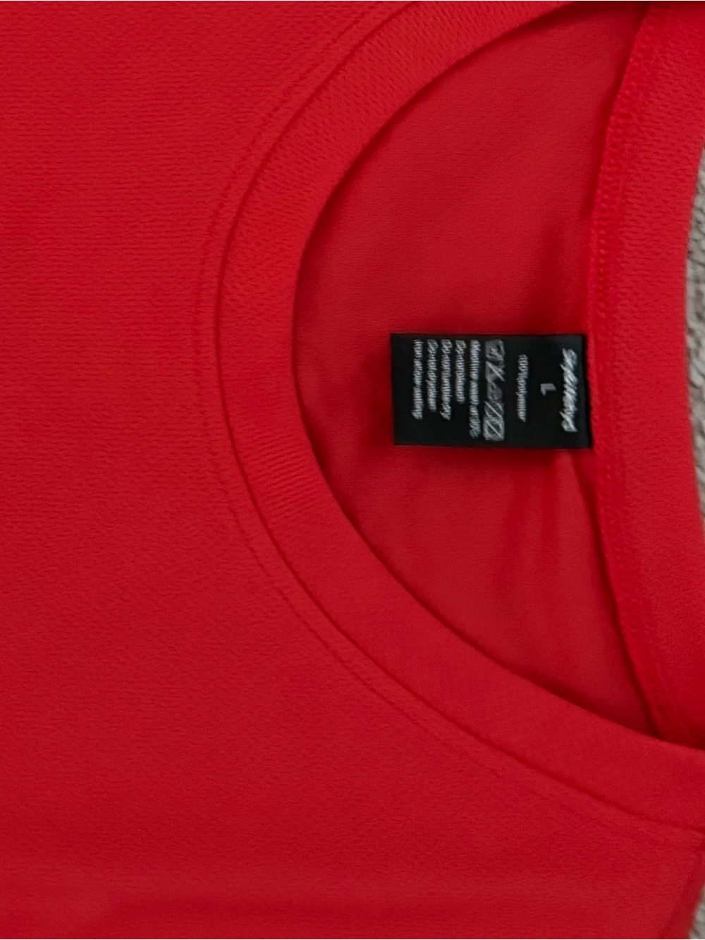 Men's Red 'PARIS' Graphic Crew Tee with Contrast Stripe